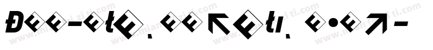 DIN-BlackItalic Regu字体转换